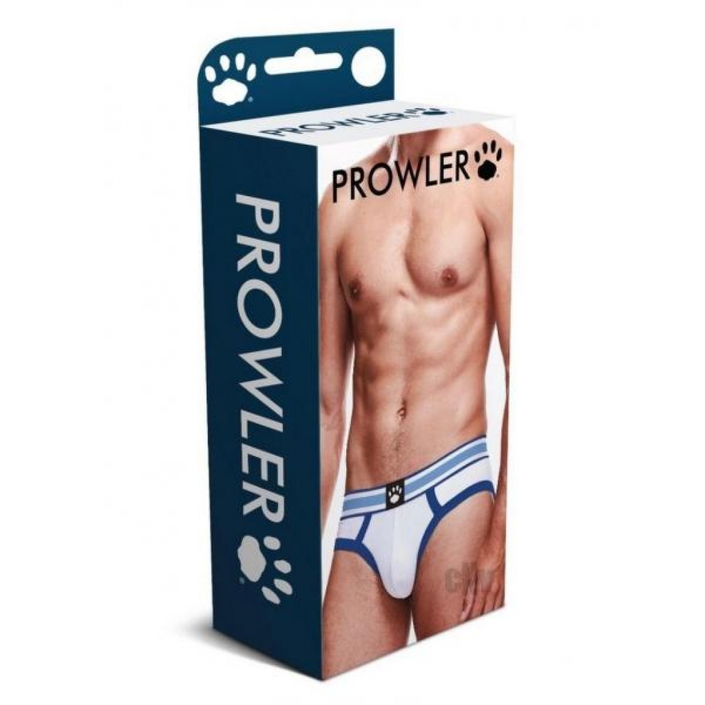 Prowler White/blue Brief Md - Mens Underwear