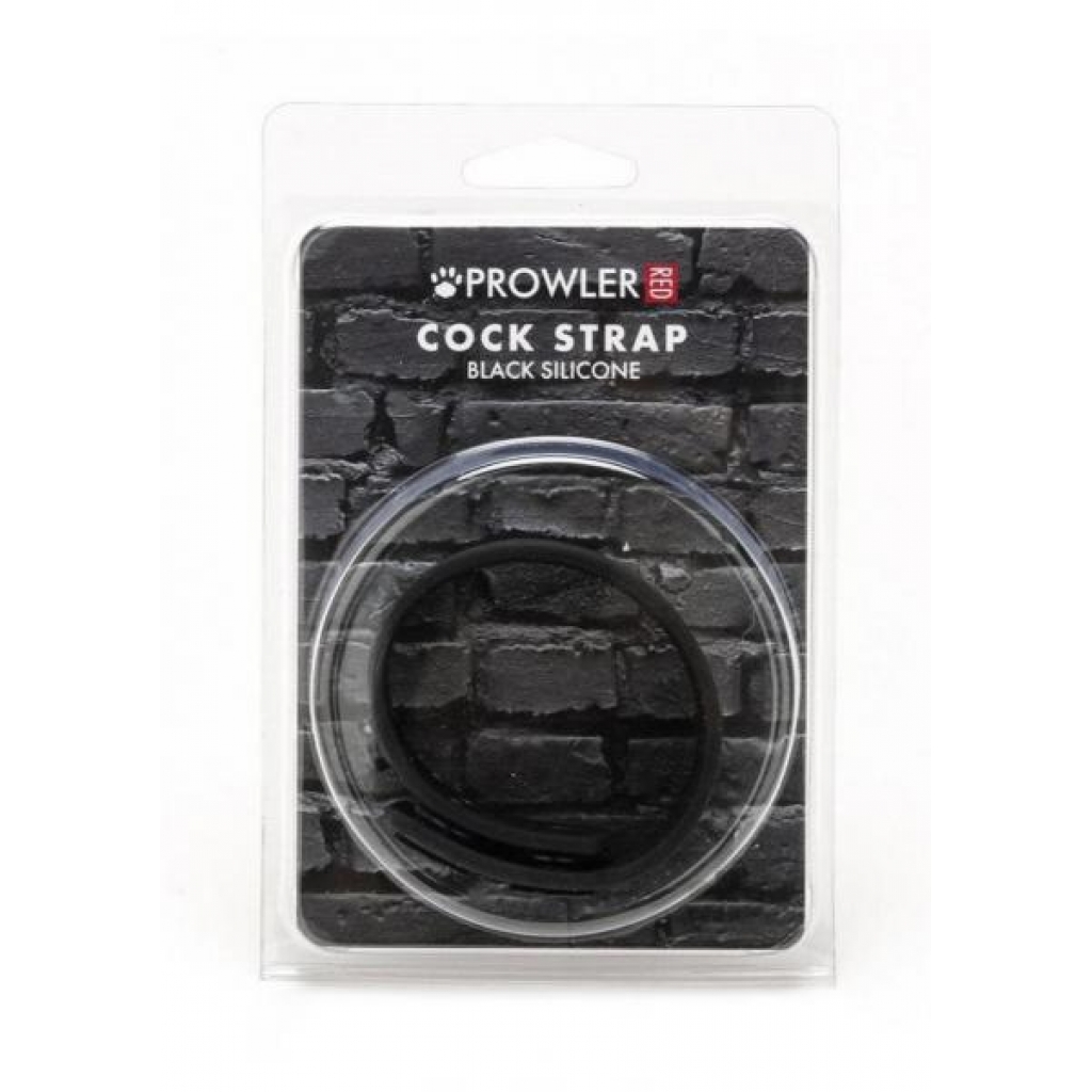 Prowler Red Silicone Cock Strap Blk - Mens Cock & Ball Gear