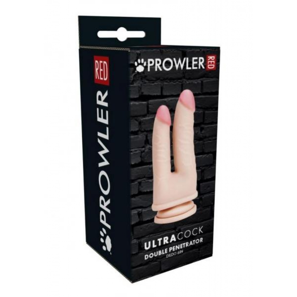 Prowler Red Ultra Cock Dbl Pen 6 Van - Double Dildos