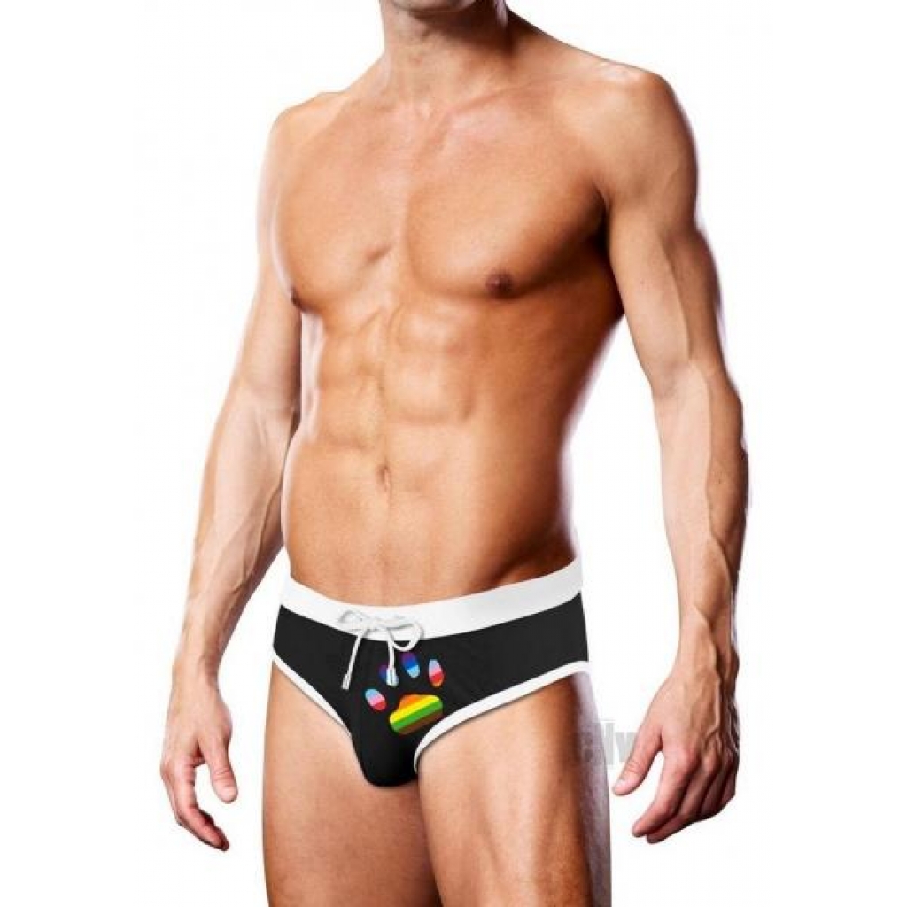 Prowler Black Oversize Paw Brief - Medium