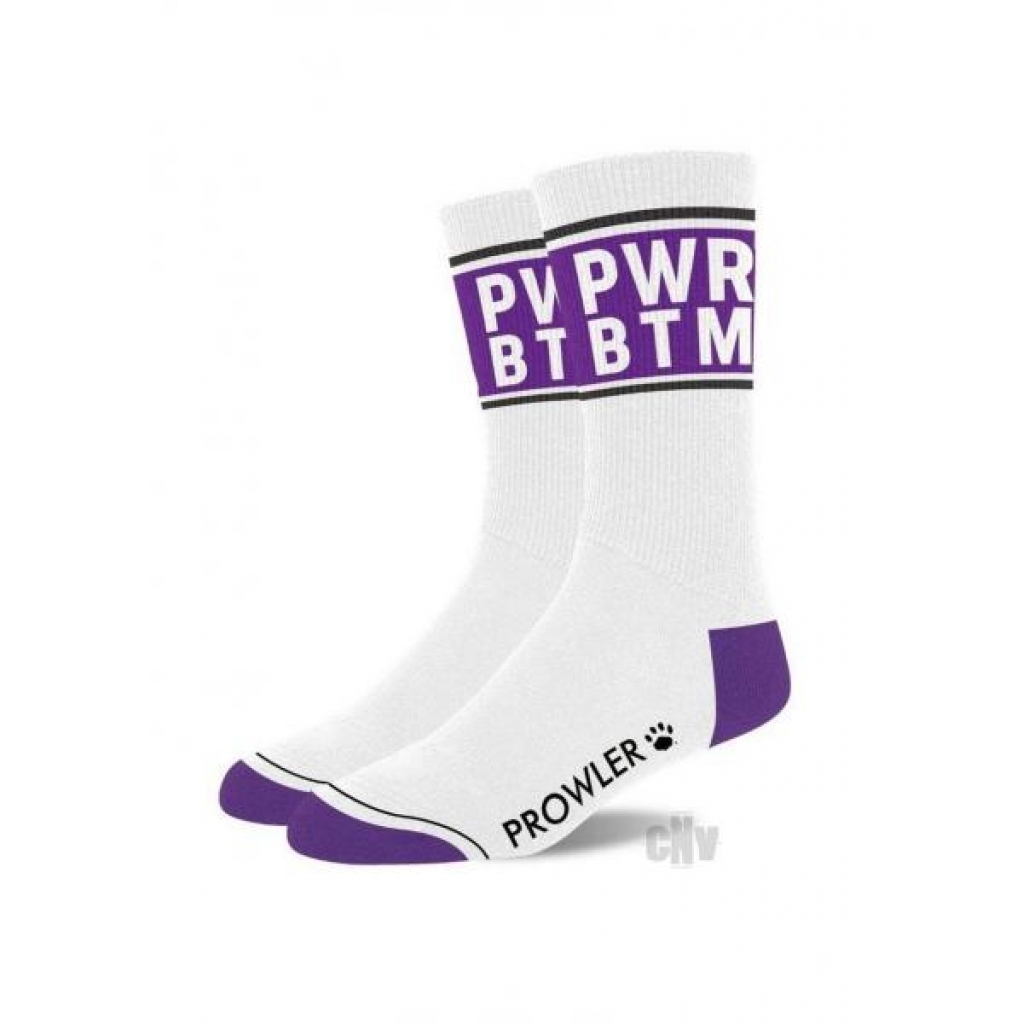 Prowler Power Bottom Socks - White/Purple