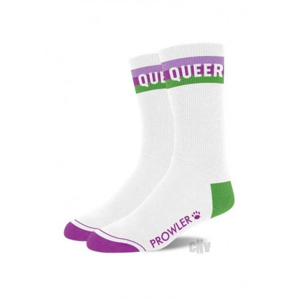 Prowler Queer Socks White - Bodystockings, Pantyhose & Garters