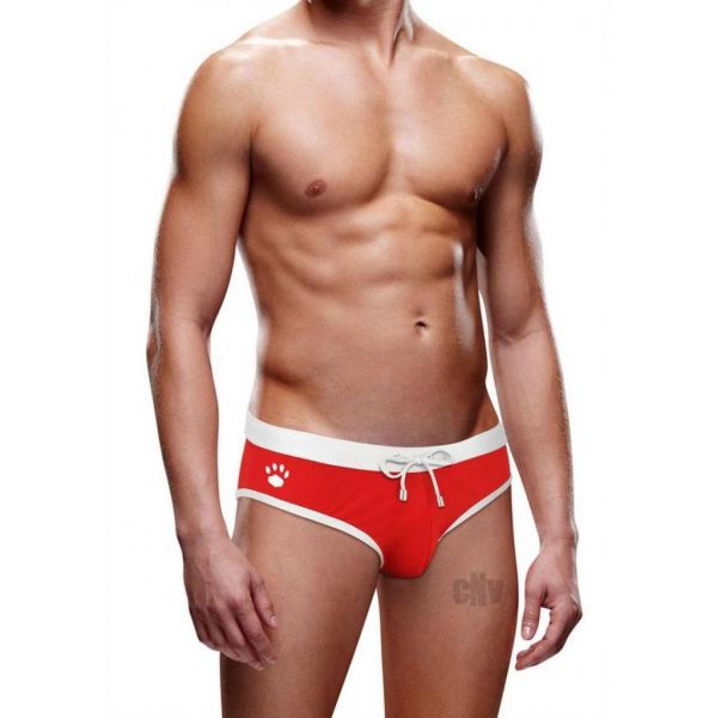 Prowler Swim Brief Red Md - Mens Underwear