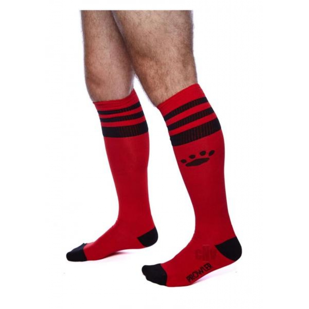 Prowler Red Football Socks Red/blk