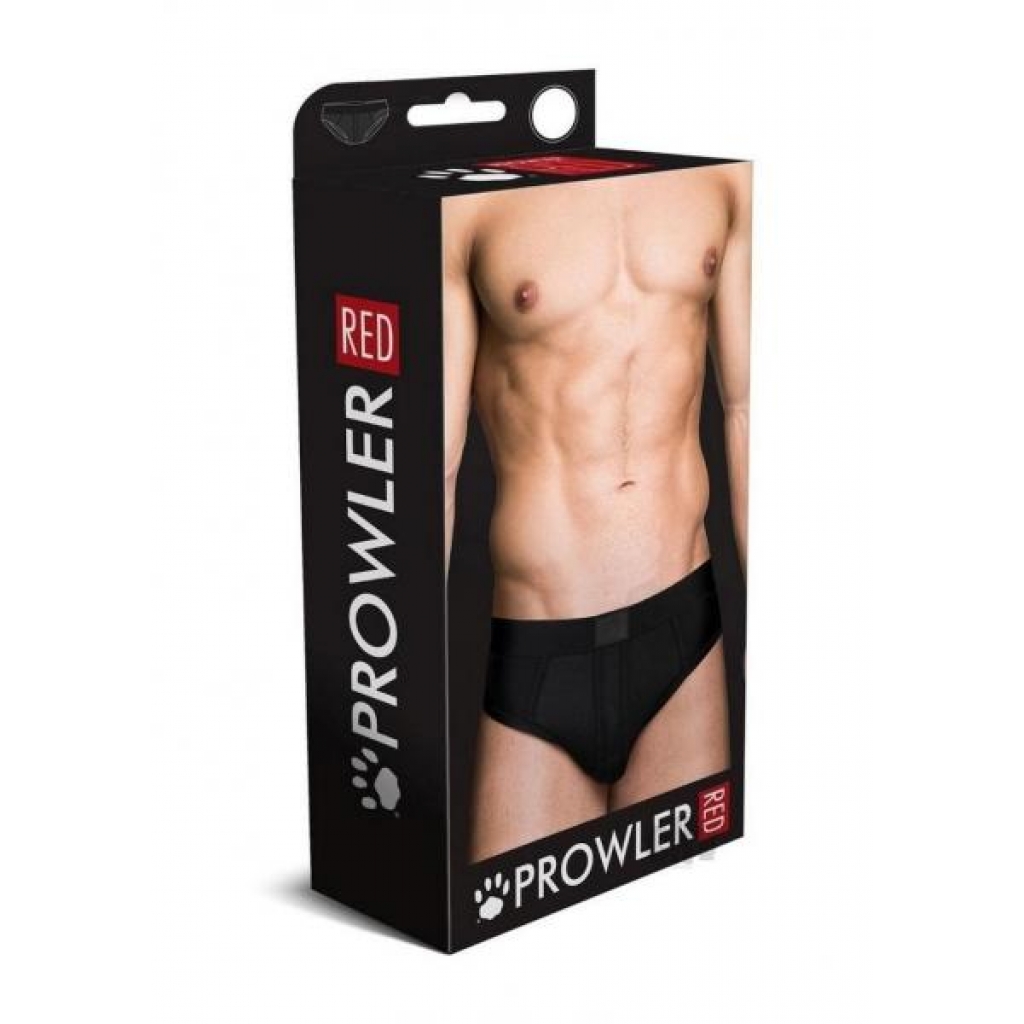 Prowler Red Ass Less Brief Blk Lg - Mens Underwear