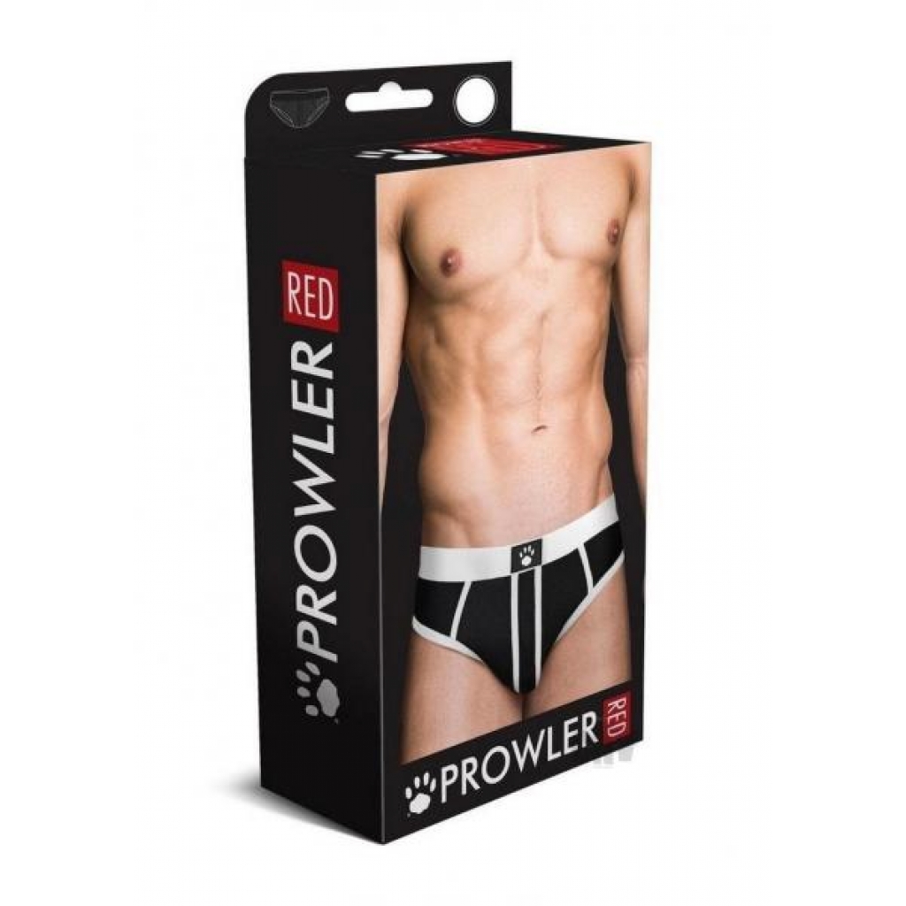 Prowler Red Ass Less Brief Wht Lg - Mens Underwear