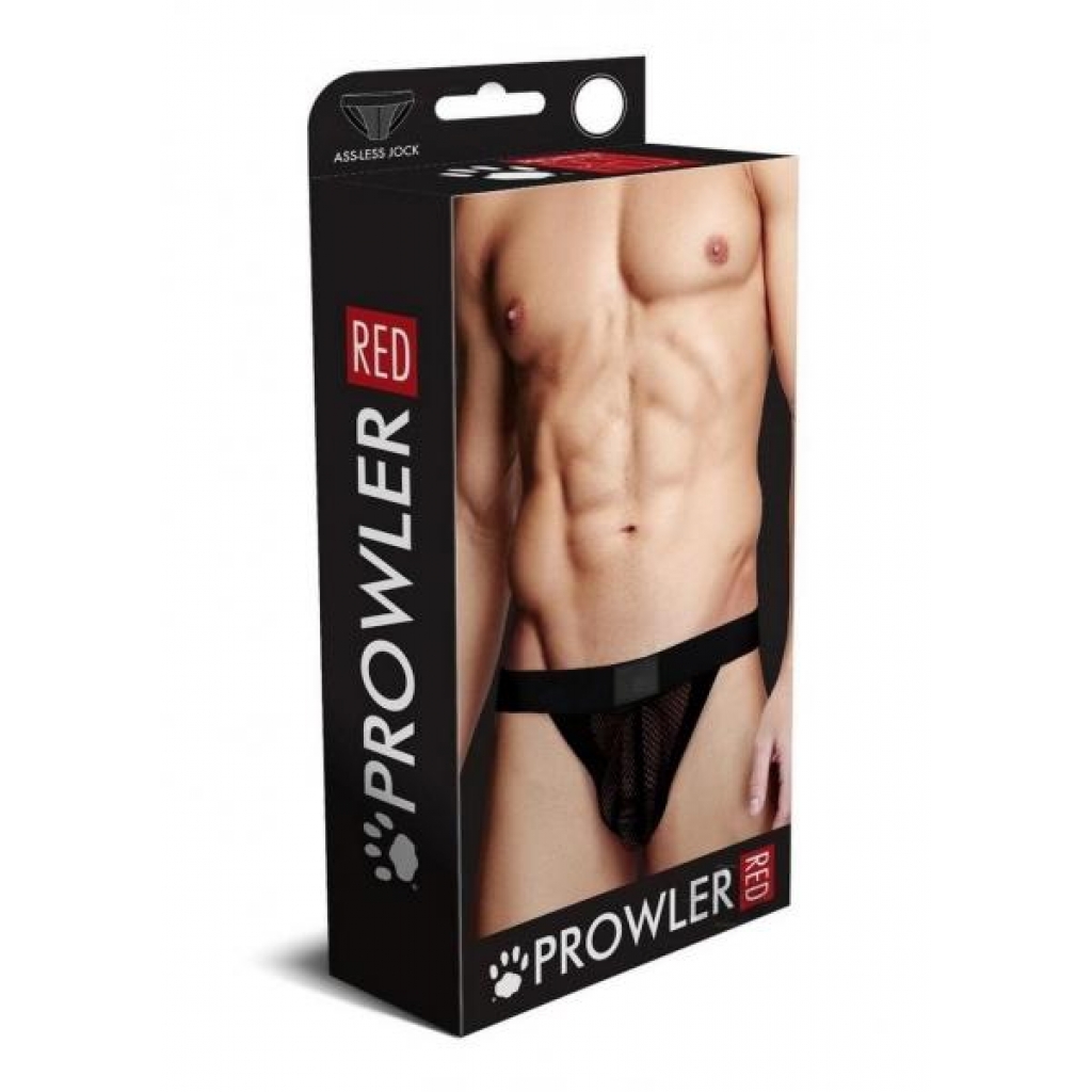 Prowler Red Fishnet Assless Jock Blk Lg - Mens Underwear