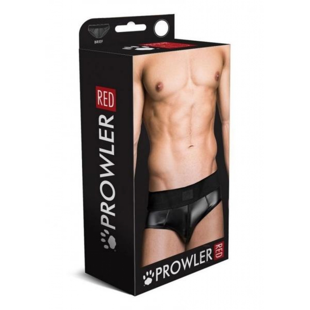 Prowler Red Wetlook Brief Blk Lg - Mens Underwear