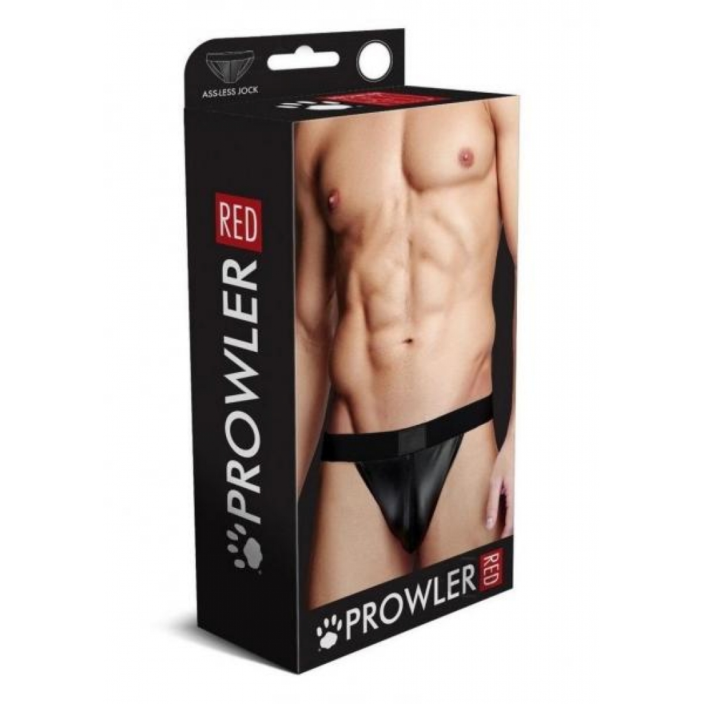 Prowler Red Wetlook Assless Jock Blk Lg - Mens Underwear