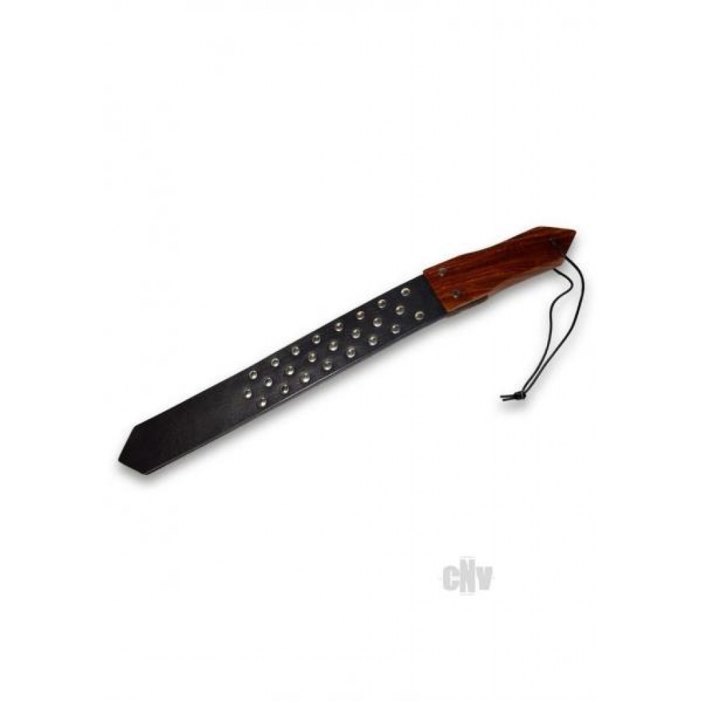 Luxury Leather and Wood Studded Paddle