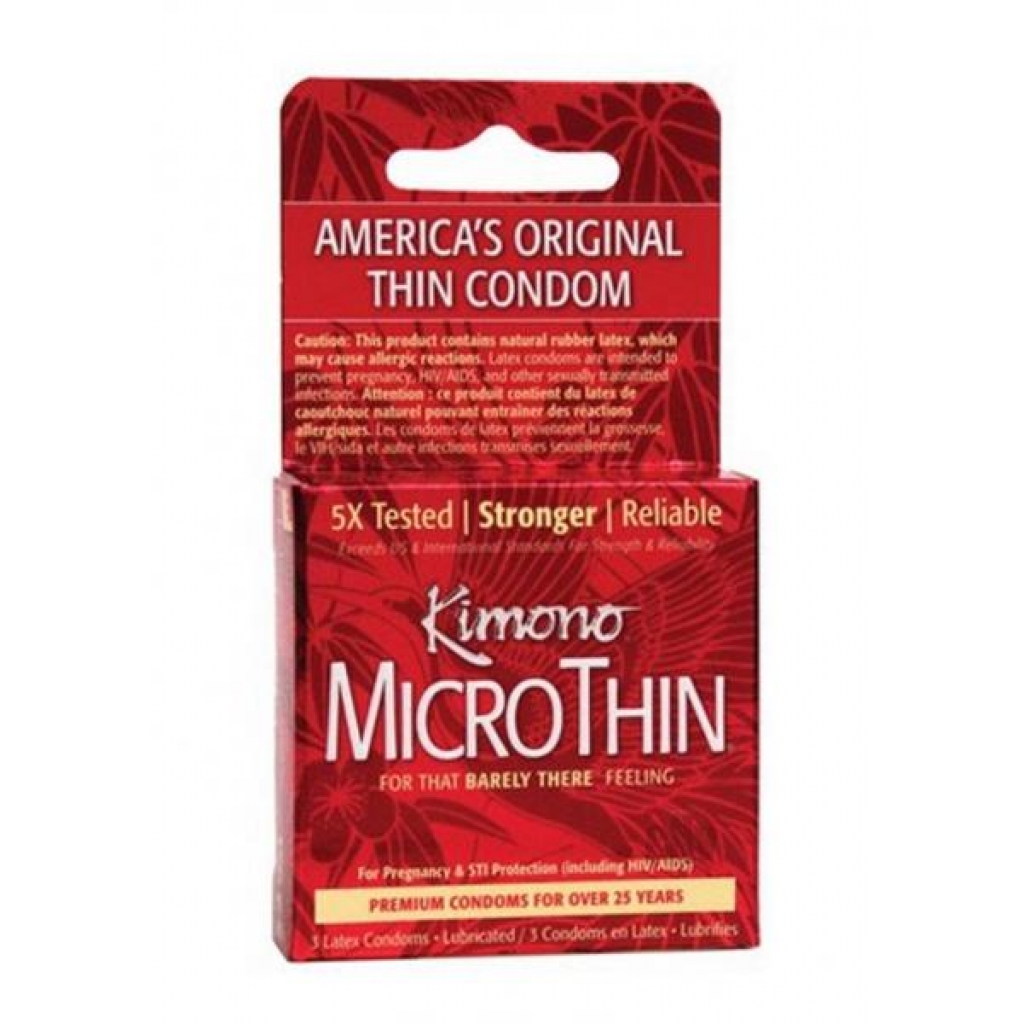 Kimono Microthin Ultra Thin 3pk - Condoms