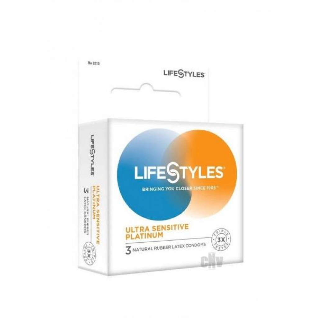 Lifestyles Ultra Sensitive Platinum 3pk - Condoms