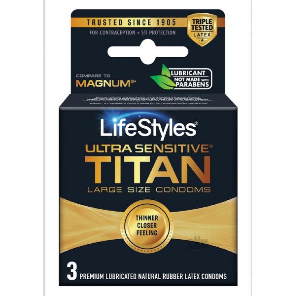 Lifestyles Ultra Sensitive Titan 3`s - Condoms