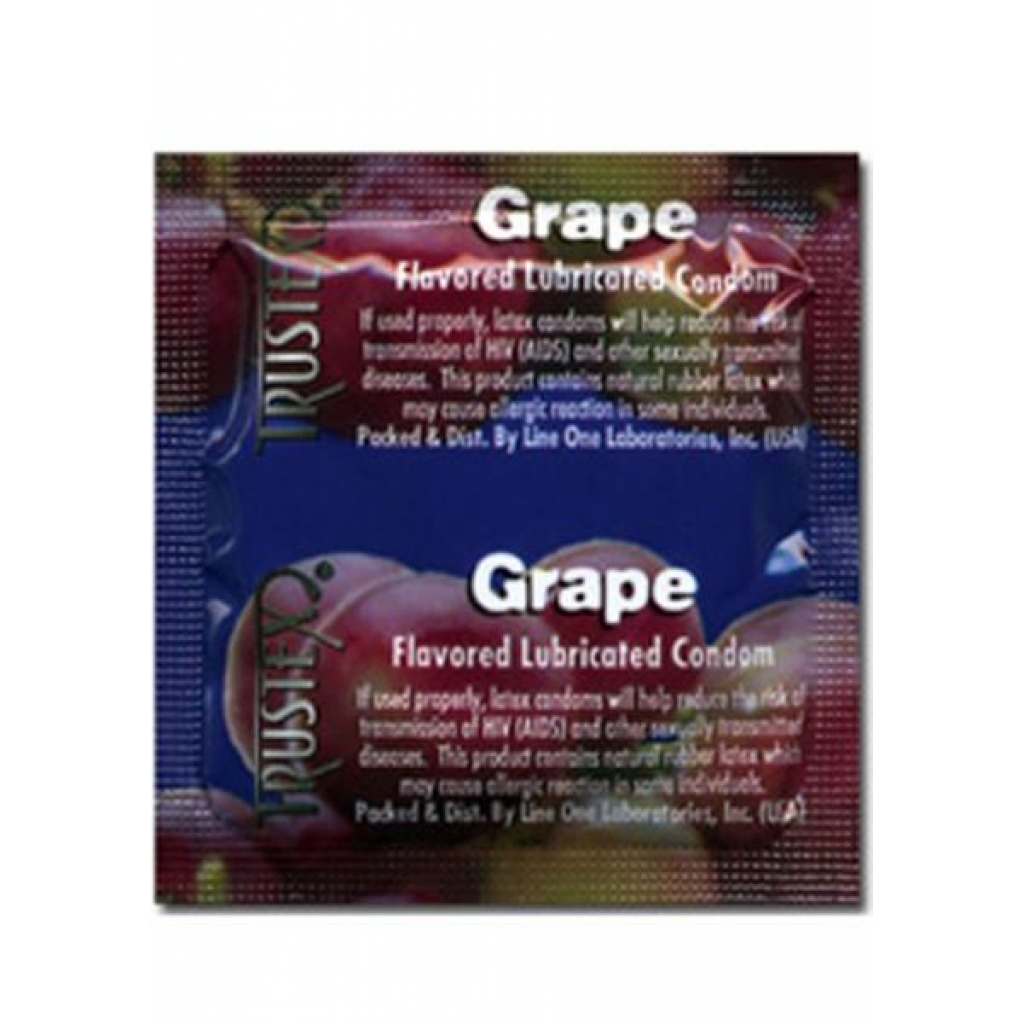 Trustex Condom Grape Flavored Lurbricated 3 Pack - Condoms