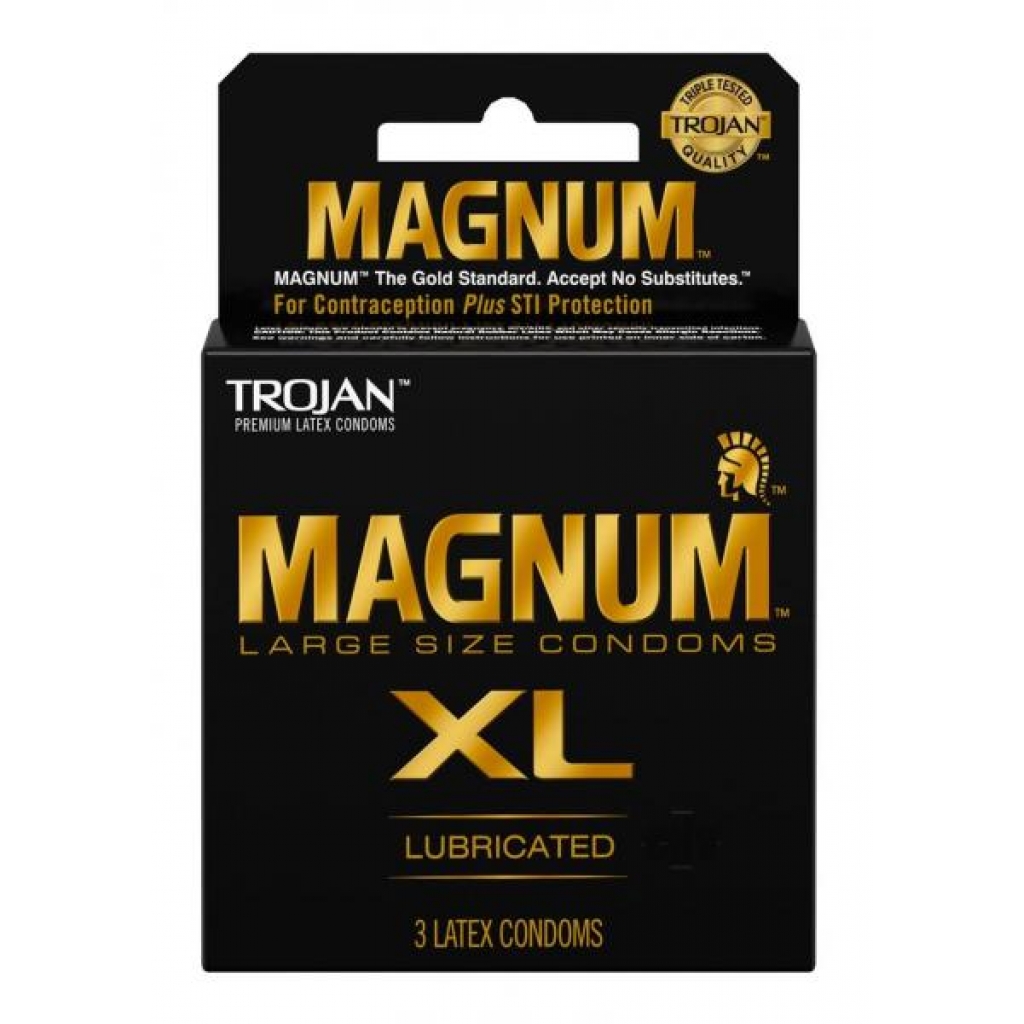 Trojan Magnum XL 3 Pack Latex Condoms - Condoms