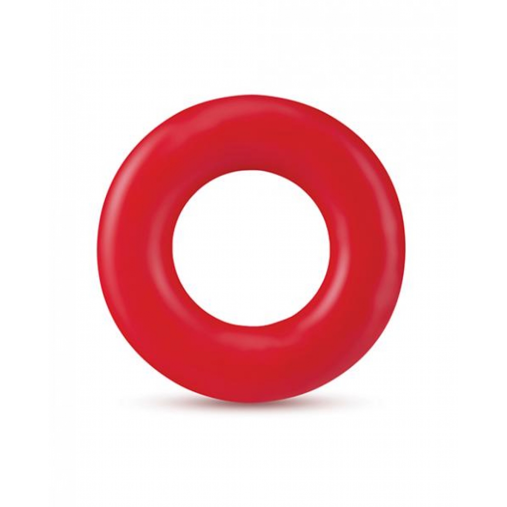 Stay Hard Donut Rings Red Pack Of 2 - Classic Penis Rings