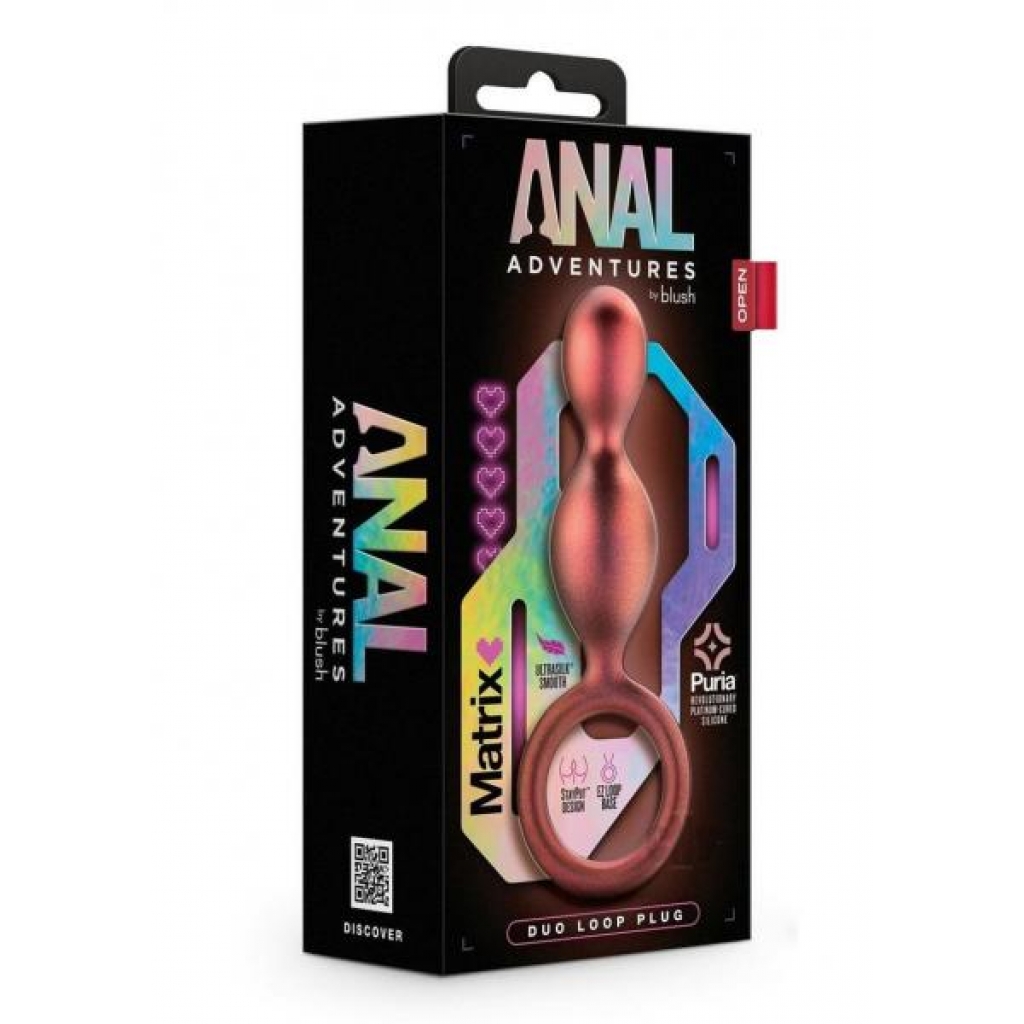 Anal Adv Matrix Duo Loop Plug Copper - Anal Beads