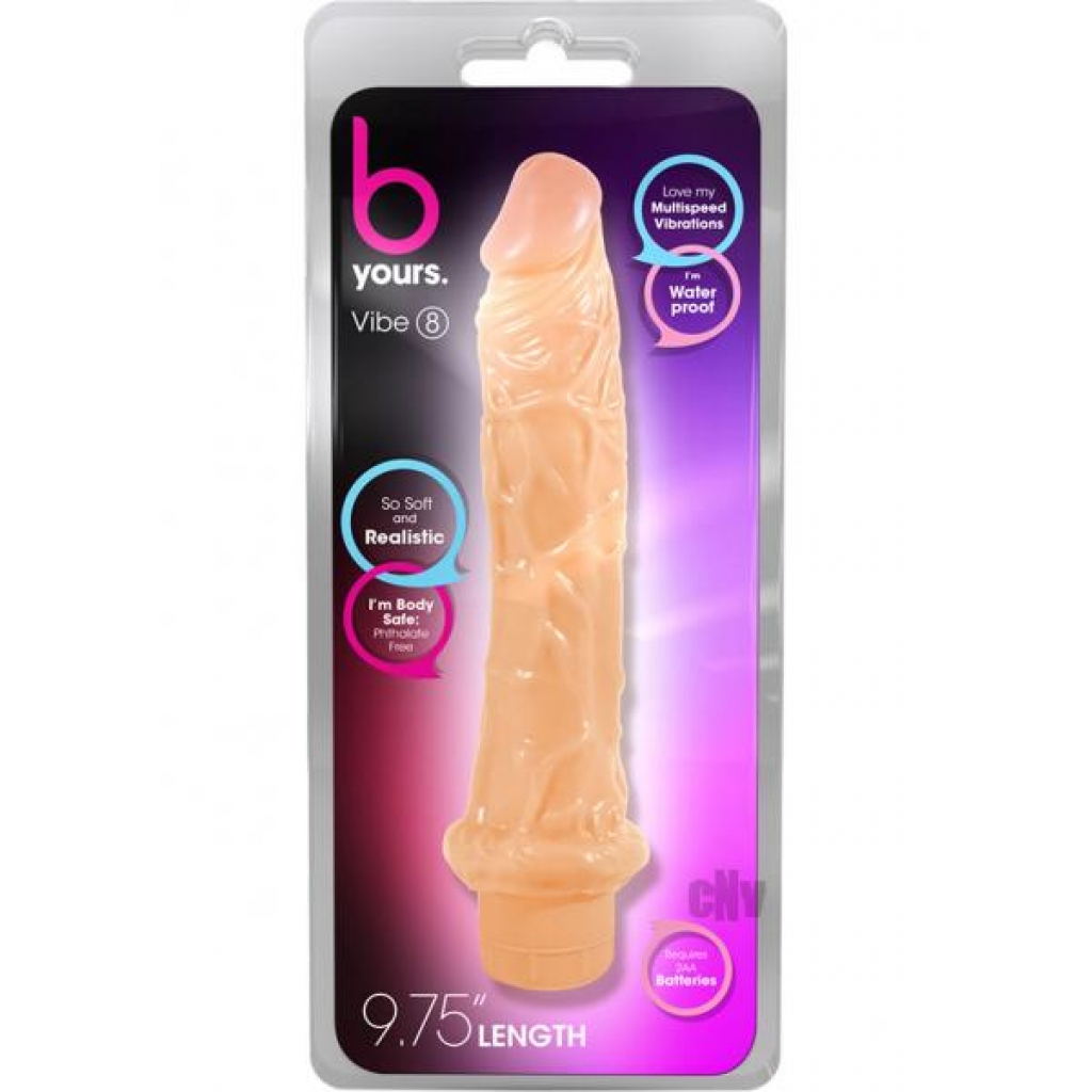 B Yours Vibe 8 - Beige Multispeed Vibrator