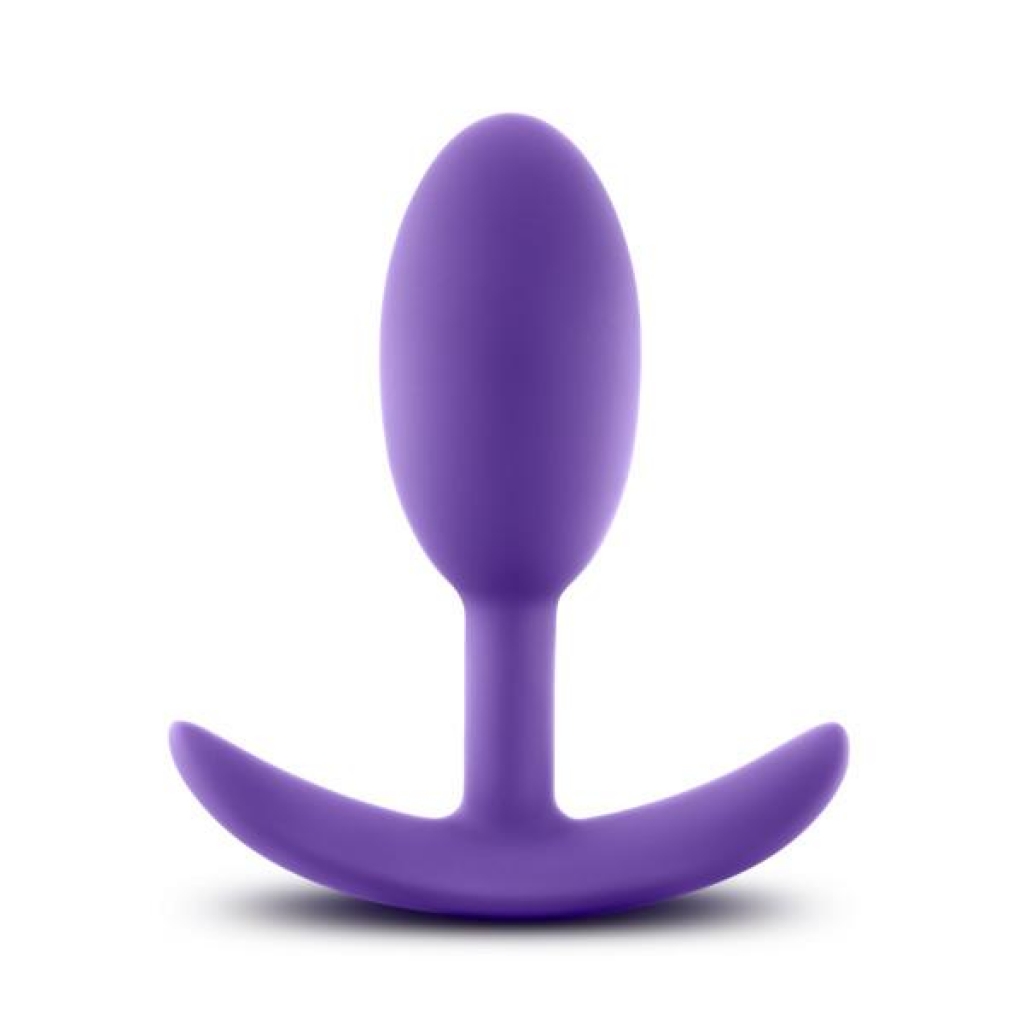 Luxe Wearable Vibra Slim Plug Medium Purple - Anal Plugs