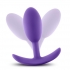 Luxe Wearable Vibra Slim Plug Medium Purple - Anal Plugs