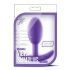 Luxe Wearable Vibra Slim Plug Medium Purple - Anal Plugs