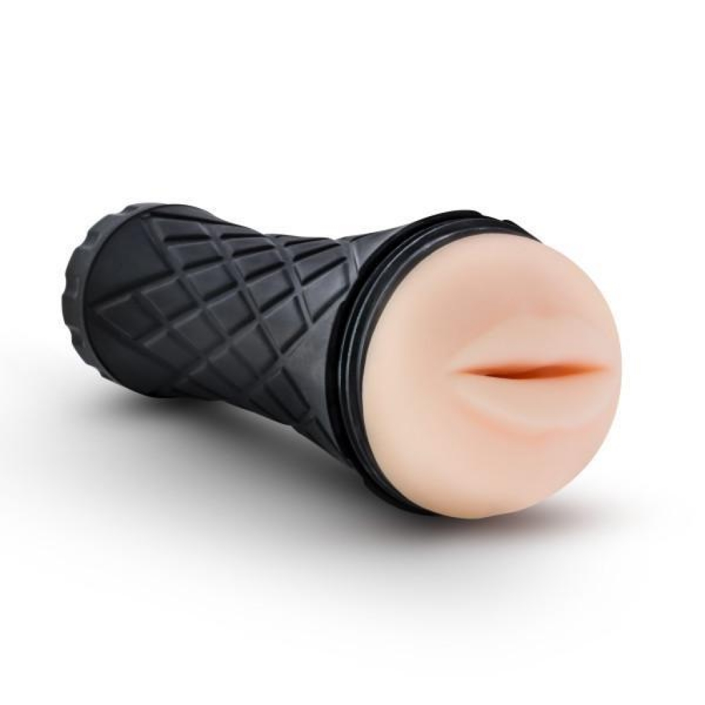 M For Men The Torch Luscious Lips Beige Stroker - Blow Job Masturbators