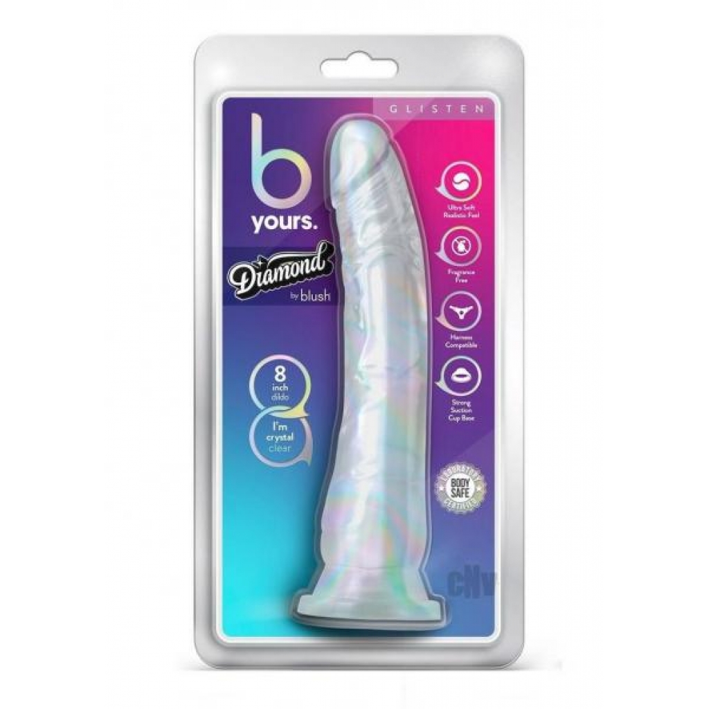 B Yours Diamond Glisten 8.75 Clear - Realistic Dildos & Dongs