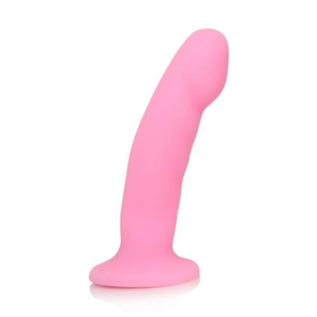 Luxe Cici Pink Silicone Dildo - G-Spot Dildos