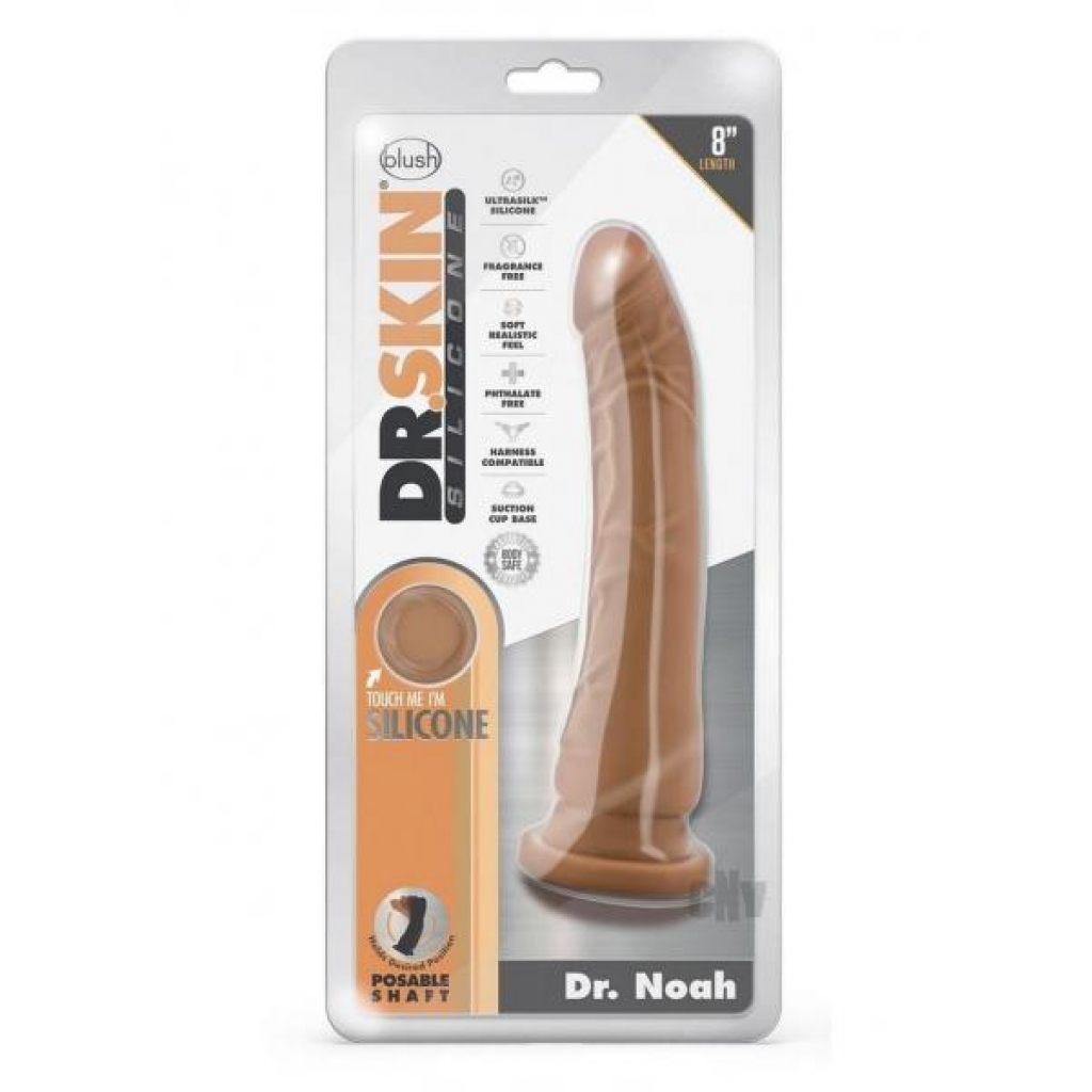 Dr Skin Silicone Dr Noah 8 Mocha - Realistic Dildos & Dongs