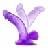 Naturally Yours 4 inches Mini Cock Purple Dildo - Realistic Dildos & Dongs