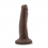 Dr Skin 5.5 inches Cock with Suction Cup Brown Dildo - Realistic Dildos & Dongs