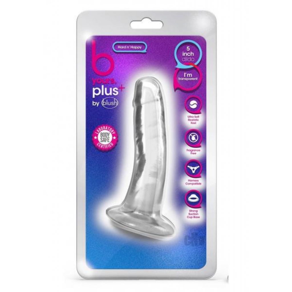 B Yours Plus Hard N Happy Clear - Realistic Dildos & Dongs