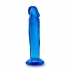 Sweet N Small 6 inches Dildo with Suction Cup Blue - Realistic Dildos & Dongs