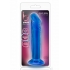 Sweet N Small 6 inches Dildo with Suction Cup Blue - Realistic Dildos & Dongs