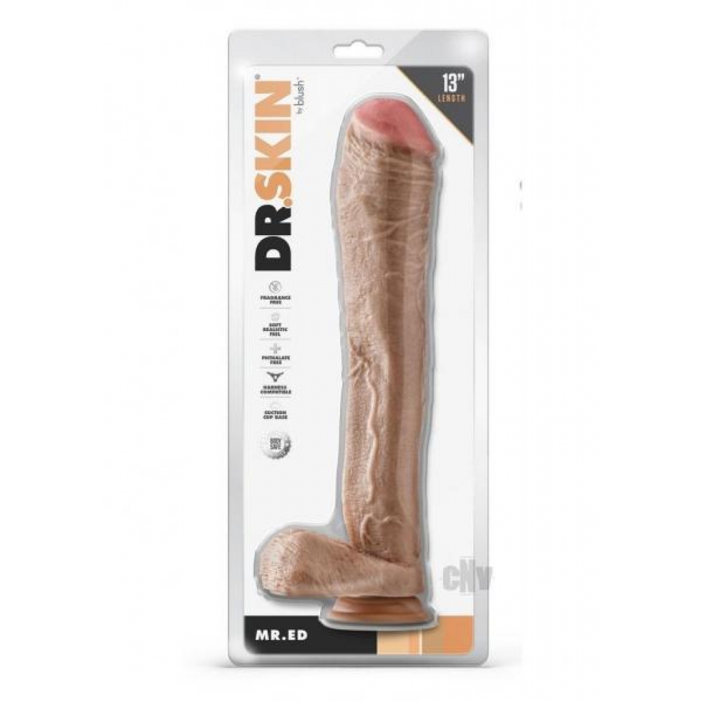 Dr Skin Mr Ed 13 Dildo Balls Beige - Extreme Dildos