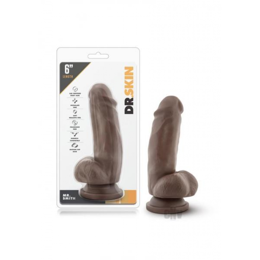 Dr Skin Mr Smith 7 Dildo Chocolate - Realistic Dildos & Dongs