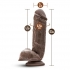 Dr Skin Mr D 8.5 inches Dildo Chocolate Brown - Realistic Dildos & Dongs