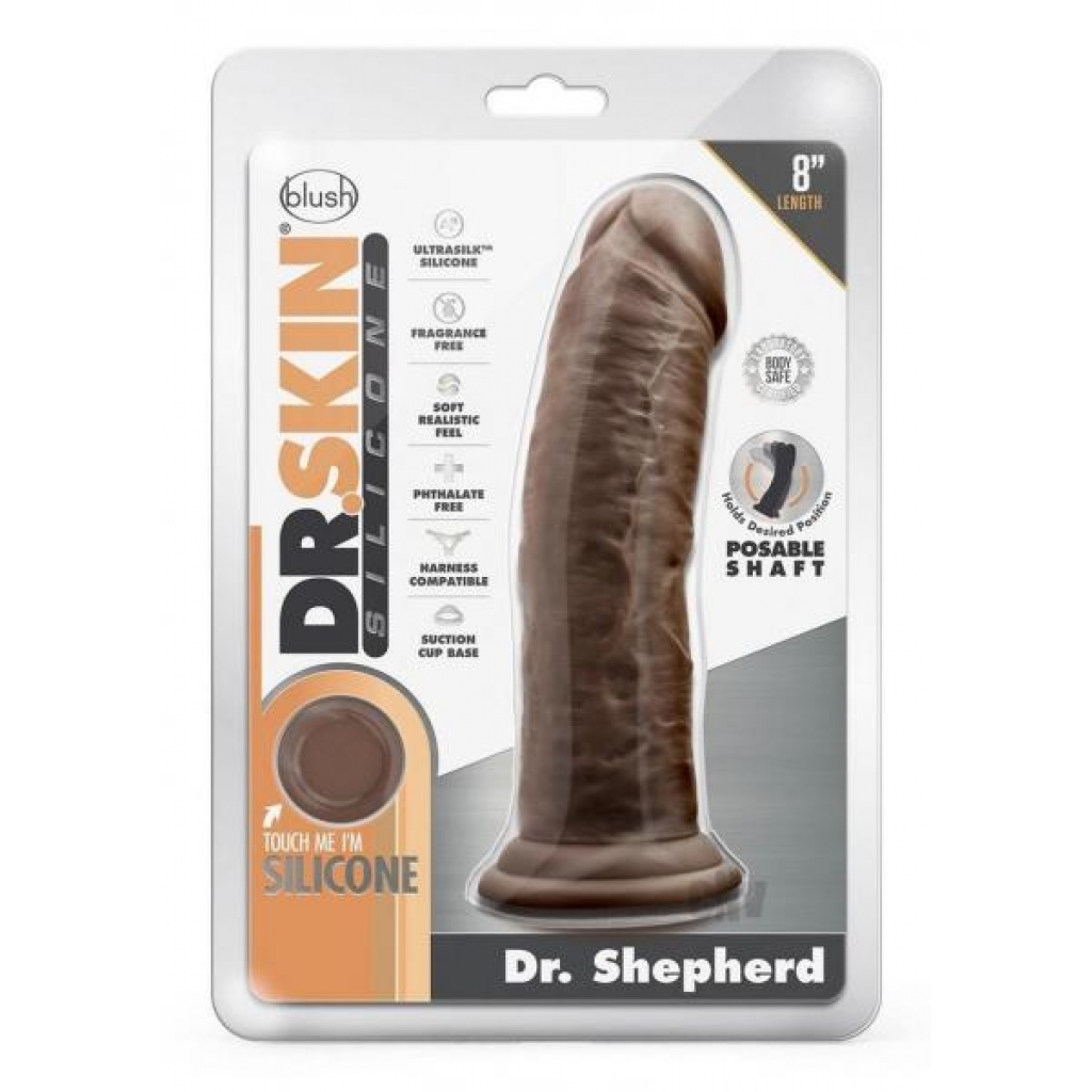 Dr Skin Silicone Dr Shepherd 8 Chocolat - Realistic Dildos & Dongs