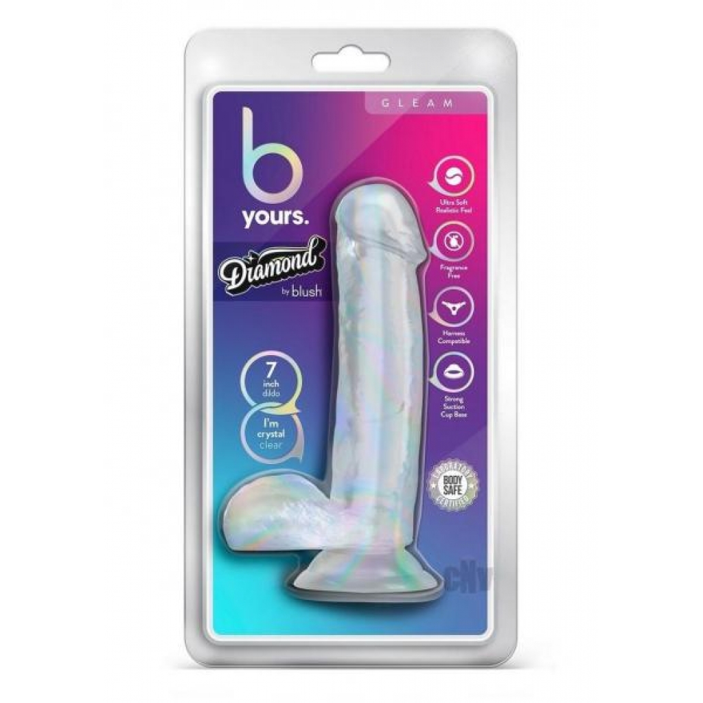 B Yours Diamond Gleam 7 Clear - Realistic Dildos & Dongs