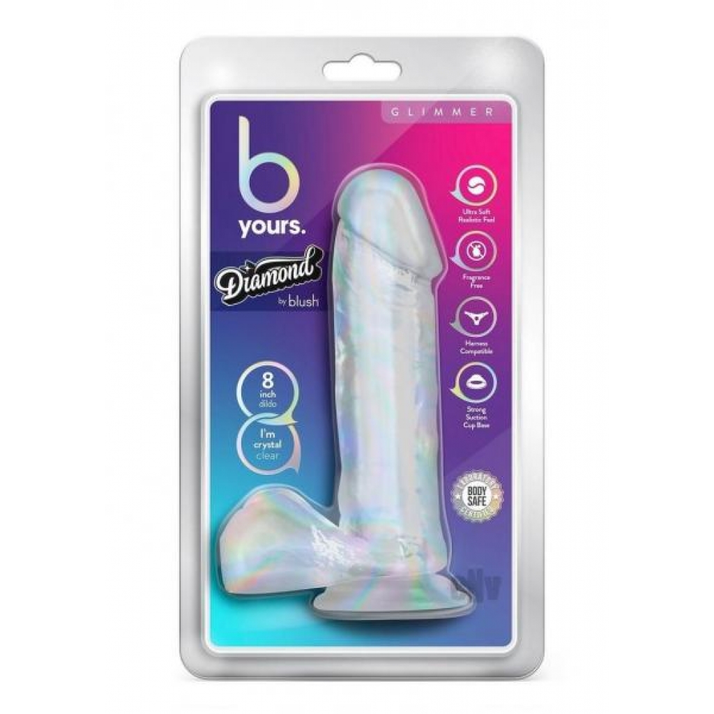 B Yours Diamond Glimmer 8 Clear - Realistic Dildos & Dongs