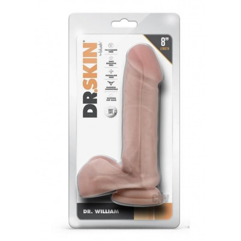 Dr Skin Dr William 8 Dildo Balls Beige - Realistic Dildos & Dongs