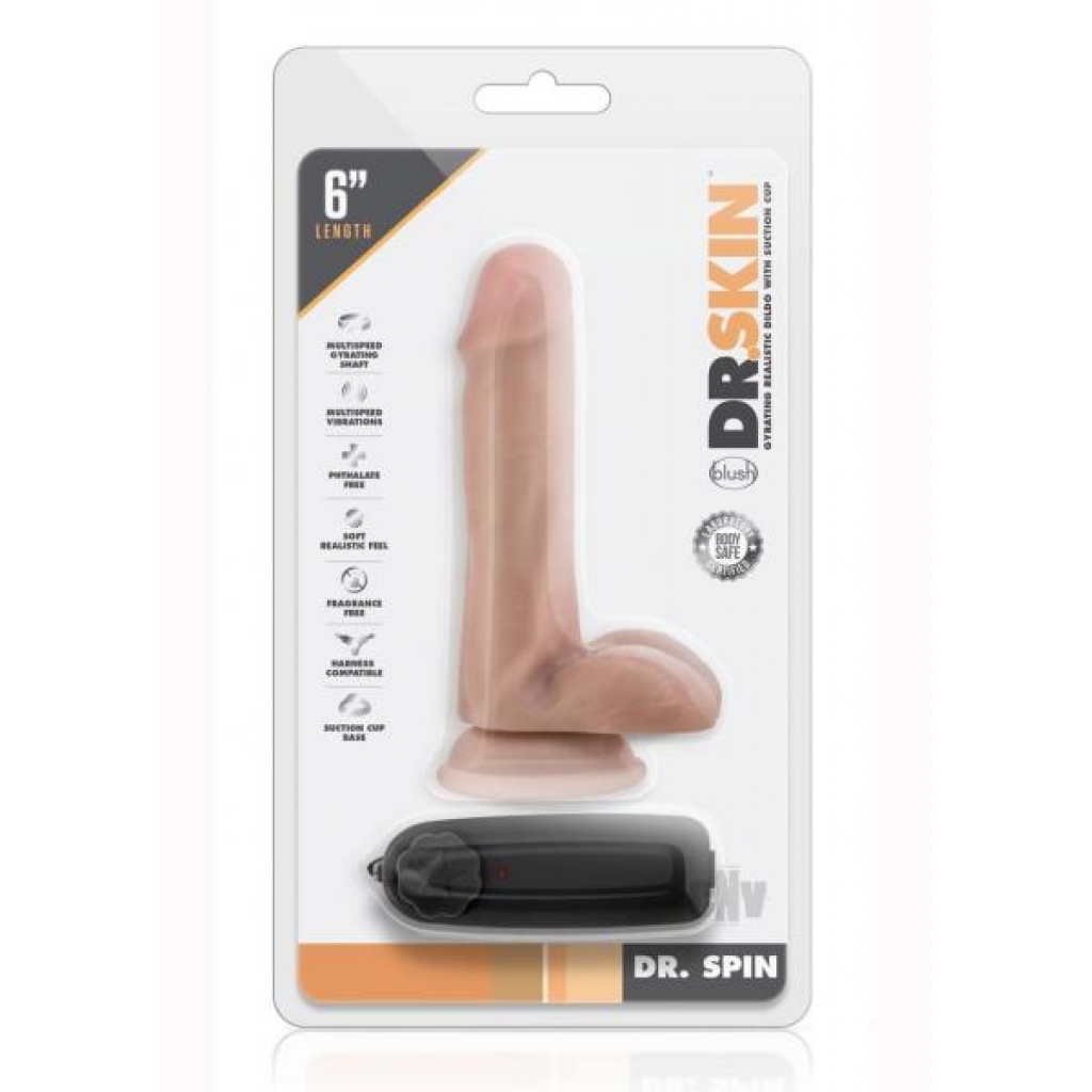 Dr Skin Dr Spin 6 Gyrating Dildo Van - Realistic