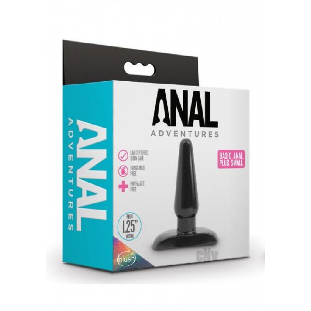 Anal Adv Basic Anal Plug Sm Black - Anal Plugs