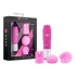 Rose Revitalize Massage Kit with 3 Silicone Attachments Pink