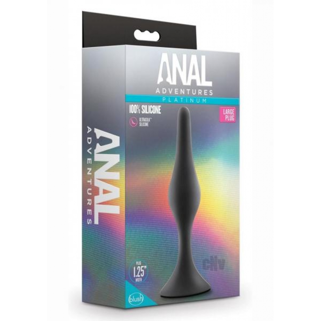 Anal Adv Platinum Silicone Begin Plug Lg - Anal Plugs