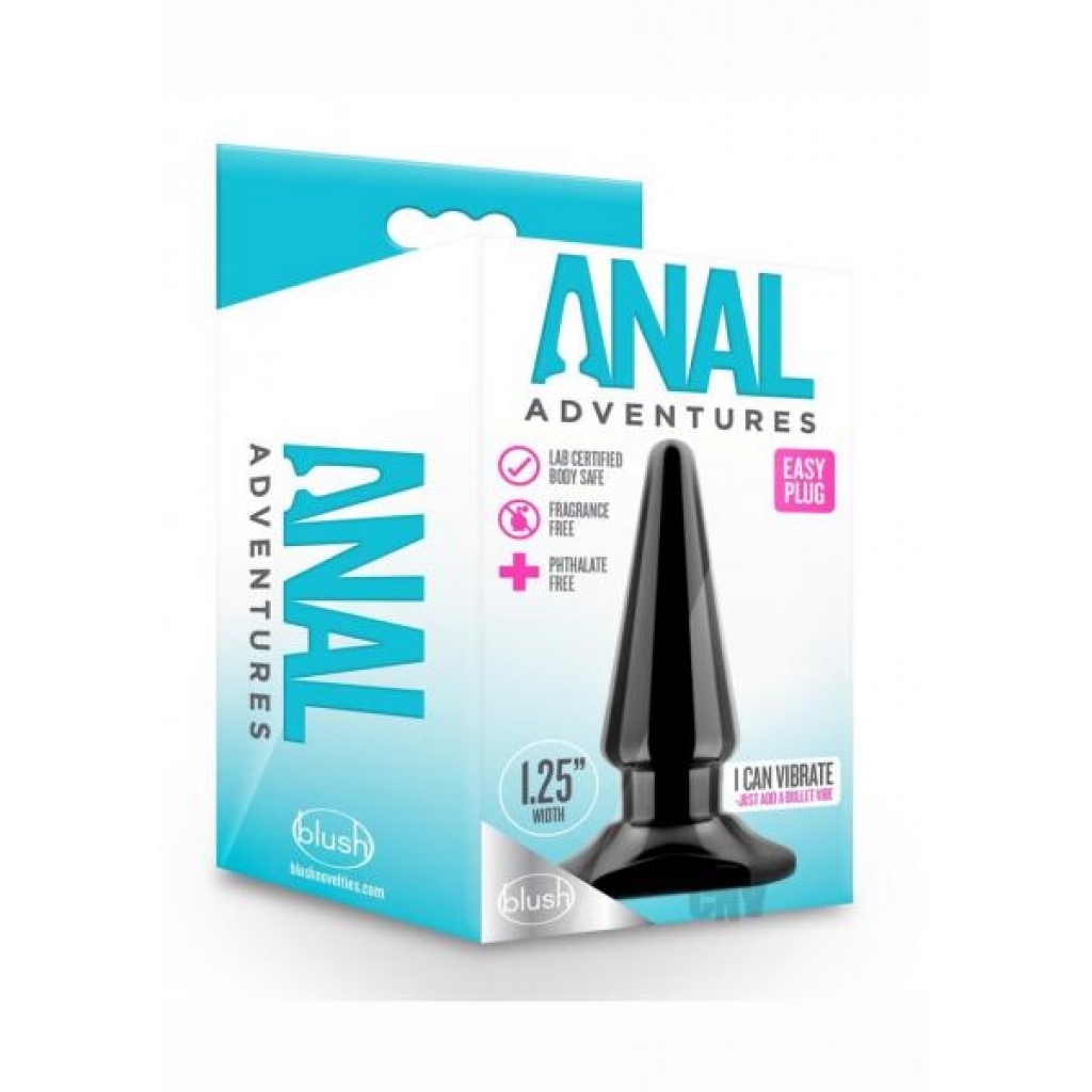 Anal Adv Easy Plug Black - Anal Plugs