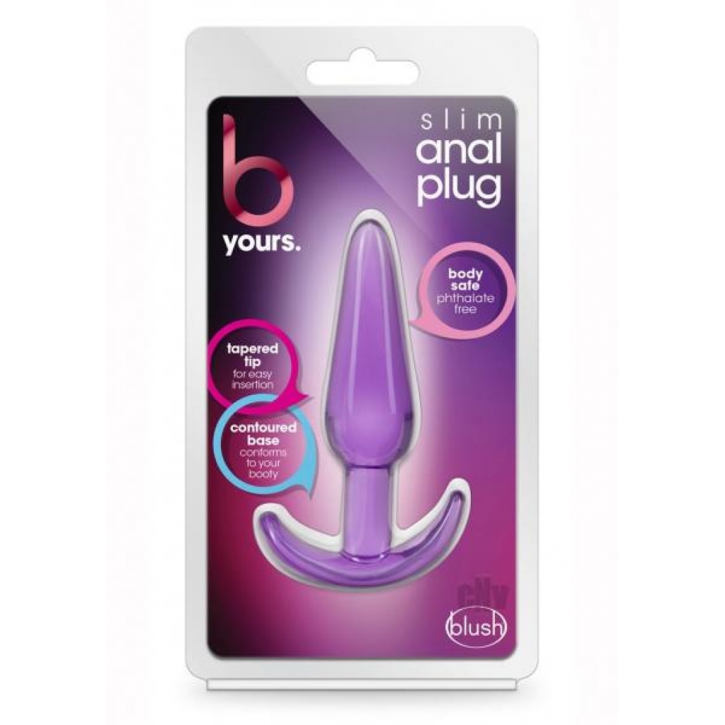 B Yours Slim Anal Plug Purple - Anal Plugs