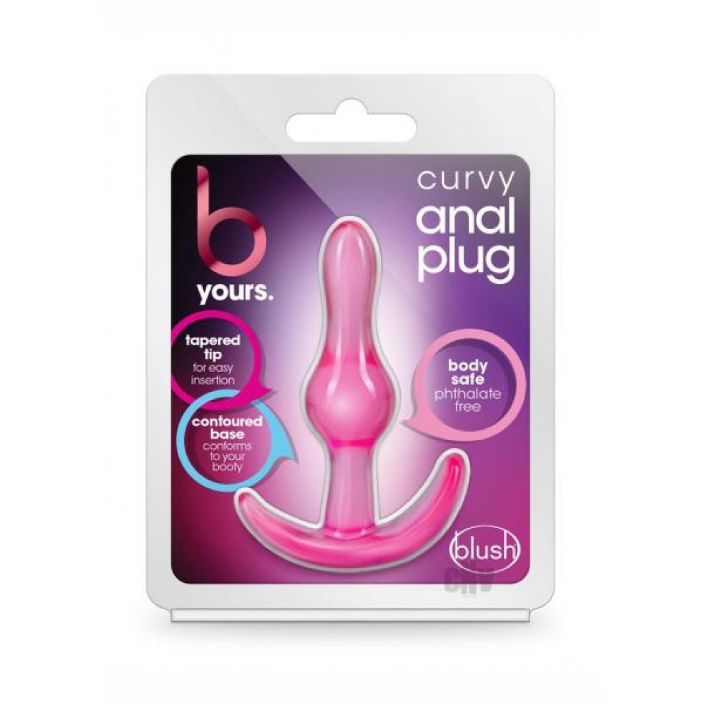 B Yours Curvy Anal Plug Pink - Anal Plugs