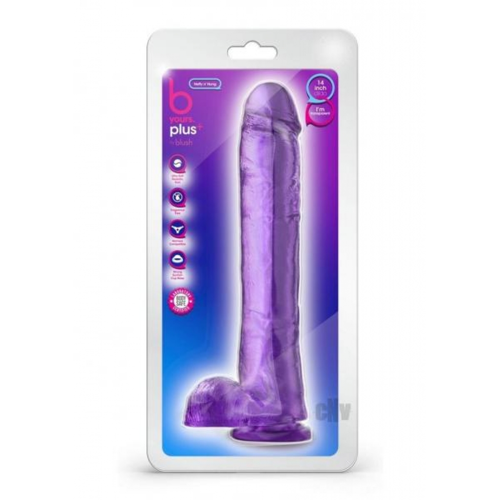 B Yours Plus Hefty N Hung Purple - Extreme Dildos