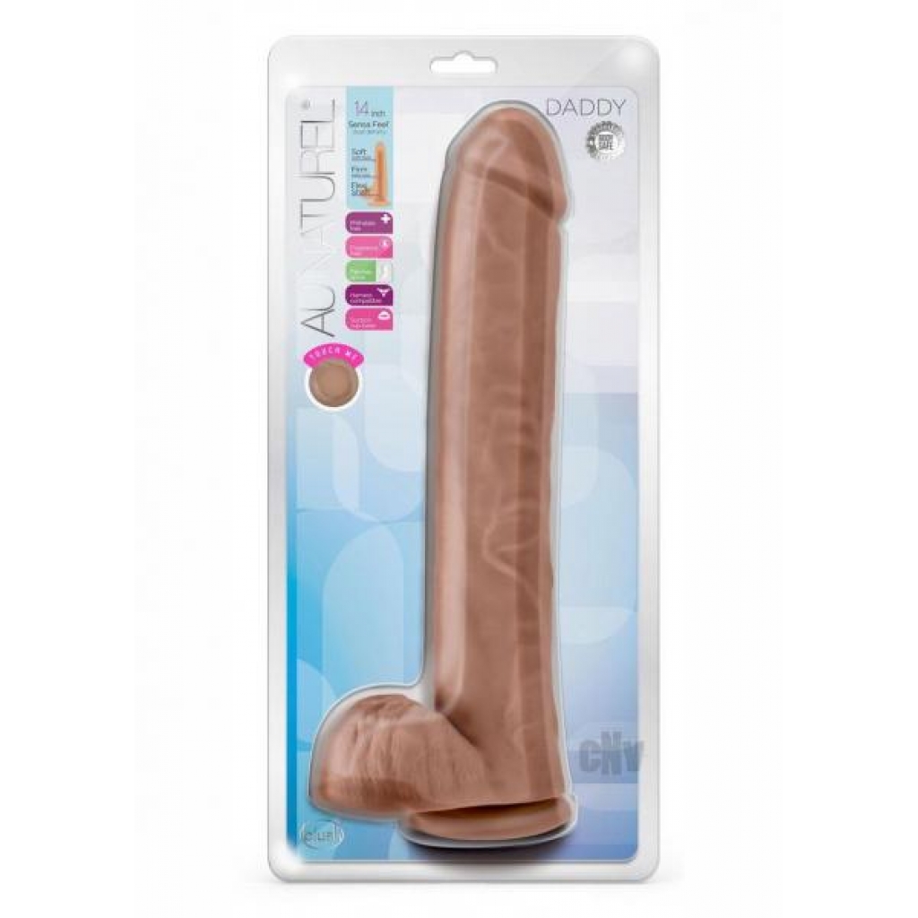 Au Naturel Daddy Dual Dense 14 Mocha - Extreme Dildos